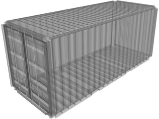 Shipping Container ISO 20ft 3D Model