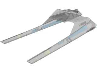 Star Trek Vulcan Shuttle Surak 3D Model